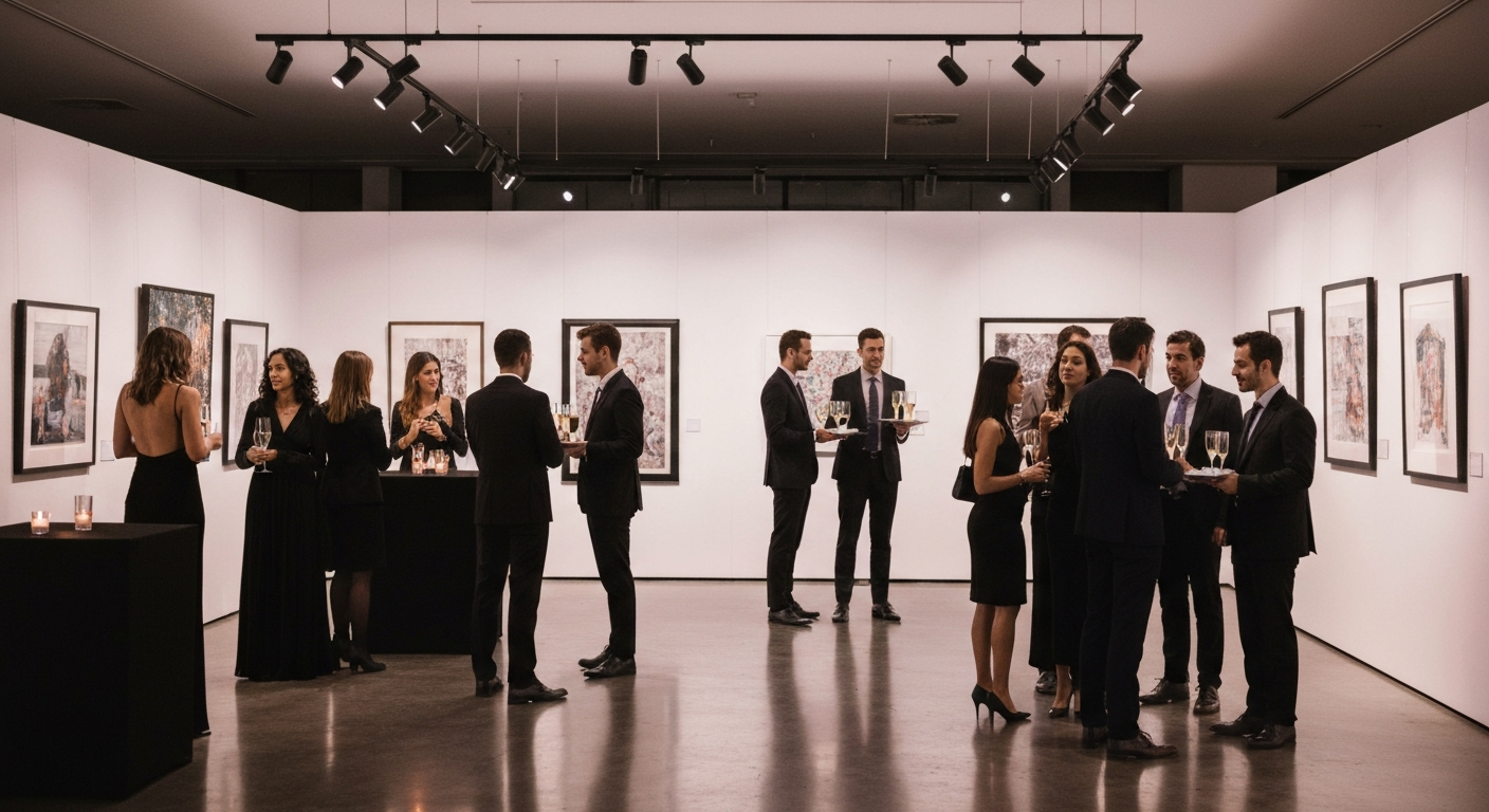 Vernissagen als Date-Location: Kunst trifft Eleganz