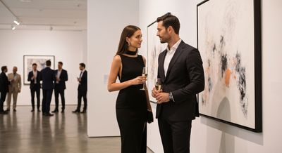 Vernissagen als Date-Location: Kunst trifft Eleganz